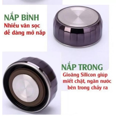 BÌNH GIỮ NHIỆT INOX KIM CƯƠNG HÀNG CHUẨN ĐỦ DUNG TÍCH - giao mầu ngẫu nhiên