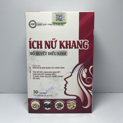 Ích Nữ Khang - Bổ huyết, điều hoà kinh nguyệt – Lọ 30 viên
