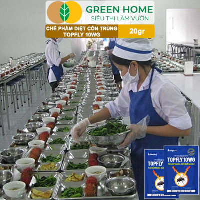 Thuốc Diệt Ruồi Greenhome, Topfly 10wg, Gói 20gr, Thu Hút Mạnh, Diệt Ruồi Nhanh, Hiệu Quả, An Toàn, Tiết Kiệm