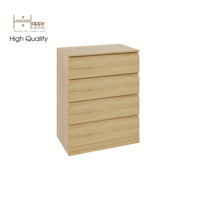 HAPPY FURNITURE , Tủ 4 ngăn kéo - DOOBIE , THK_005 , 80cm x 48cm x 101cm