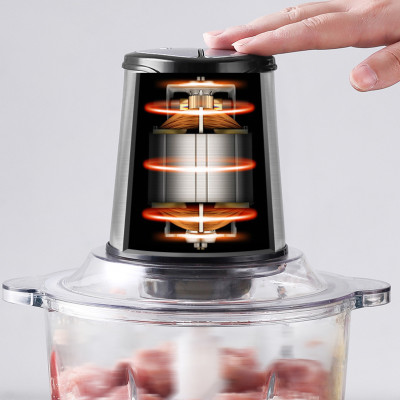 Máy Xay Thịt 2 Lưỡi Dao Kép Lock&Lock EJM171 (2 Lít - 300W) - Hàng Chính Hãng