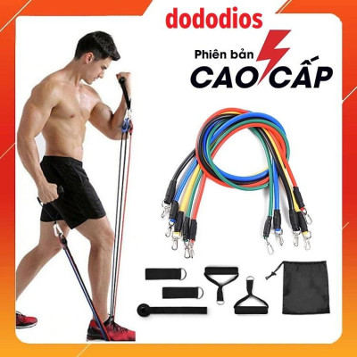 Bộ Dây Ngũ Sắc Tập Full Body Dụng Cụ Tập Gym Đa Năng Tại Nhà - Chính Hãng dododios