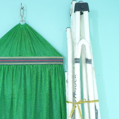 Võng lưới số 9, căng kim dày BAN MAI, khổ rộng, cán thép 50 ( Giao màu ngẫu nhiên )