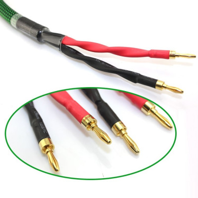 SOAIY Dây Loa MCINTOSH 4 Lõi Đồng Mạ Bạc Cao Cấp 1,5m - Hàng Nhập Khẩu