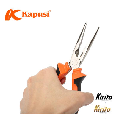 Kìm nhọn Kirito Japan cỡ 6 inch chính hãng chất liệu thép CRV không gỉ siêu cứng siêu bền