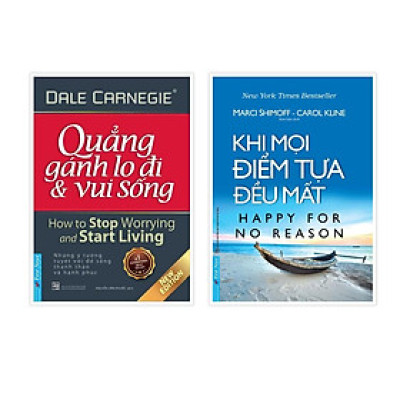 Sách - Combo Quẳng gánh lo đi & vui sống + Khi mọi điểm tựa đều mất - FirstNews