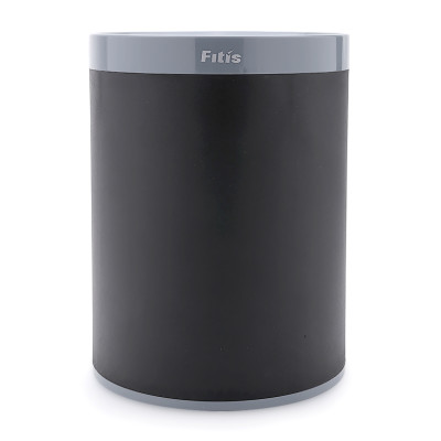 Thùng rác nhựa văn phòng, kiểu Âu - Fitis 2 lớp (đen) - ROM3-906