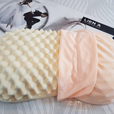 Gối Cao Su Liên Á Convoluted Peanut 35x55x11cm - Cao Su Thiên Nhiên 100%