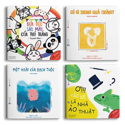 Combo (4 Tập): Sách Ehon - Điều Kỳ Diệu Của Màu Sắc Dành Cho Trẻ Từ 0 - 6 Tuổi