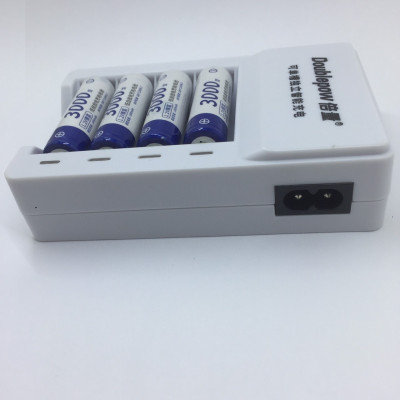 Bộ Sạc  Sạc Nhanh, Thông Minh K11 Hàng chính hãng Doublepow Tặng Kèm 4 Pin AA KTV3000