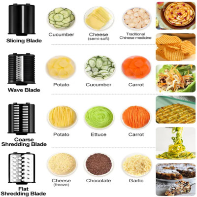 Máy thái rau củ quả đa năng 5 chế độ Camoca VSQ-S5, công suất 500W - Hàng chính hãng