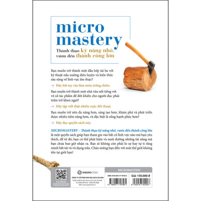 Micromastery - Thành Thạo Kỹ Năng Nhỏ, Vươn Đến Thành Công Lớn _SGB