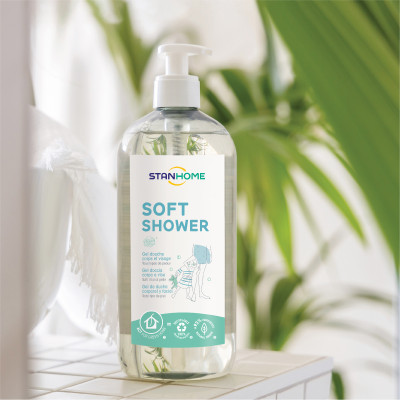 [DATE 2026]Sữa tắm, rửa mặt không xà phòng cho mọi loại da và da nhạy cảm Stanhome Family Expert Soft Shower 740ml/chai