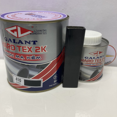 Sơn sắt kẽm Galant Hard tex 2k màu đen 410 (3.75L/Bộ)