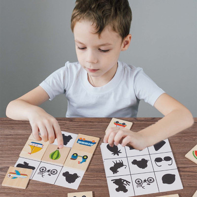 Đồ Chơi Trí Tuệ, Đồ Chơi Thông Minh Tìm Hình Theo Bóng Giúp Bé Rèn Luyện Trí Nhớ, Phản Xạ Nhanh