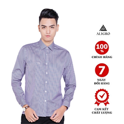 Áo Sơ Mi Nam Aligro ALG1002 - Tím