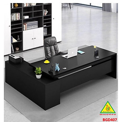 Bàn giám đốc gỗ MDF đơn giản , phong cách hiện đại BGD407- NỘI THẤT LẮP RÁP VIENDONGADV