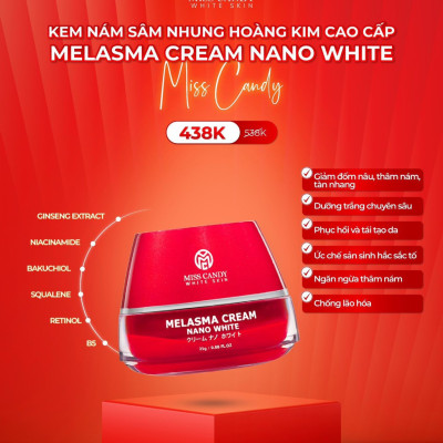 Bộ 3 Sản Phẩm Trắng Da Mờ Thâm, Sạm, Nám, Tàn Nhang MISS CANDY Gồm Serum HA Peptide 30ml + Kem Nám Sâm Nhung Hoàng Kim 25g + Kem Chống Nắng Dưỡng Trắng Da 50g - PHỤNG BEAUTY