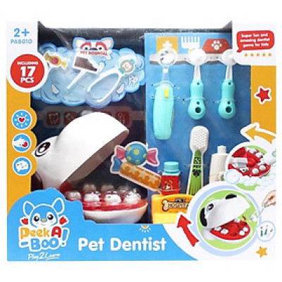 Đồ Chơi Bộ Nha Sĩ Thú Cưng - Peek A Boo PAB010 (17 Chi Tiết)