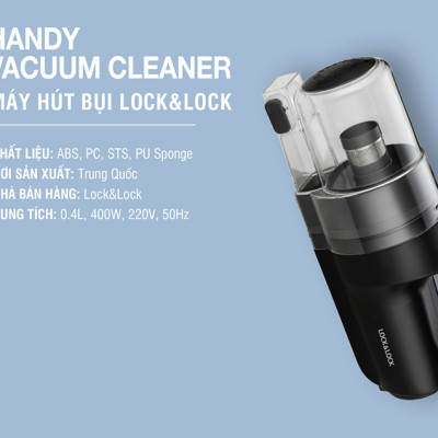 Máy Hút Bụi Lock&Lock ENV336BLK (400W) - Hàng Chính Hãng