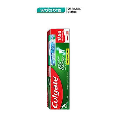 Kem Đánh Răng Colgate Cavity Protection Strong Teeth Icy Cool Mint 225g + Bàn Chải Lông Tơ