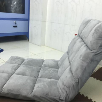 Ghế Tatami Ngồi Bệt, Tựa Lưng 5 Cấp Độ - Xám