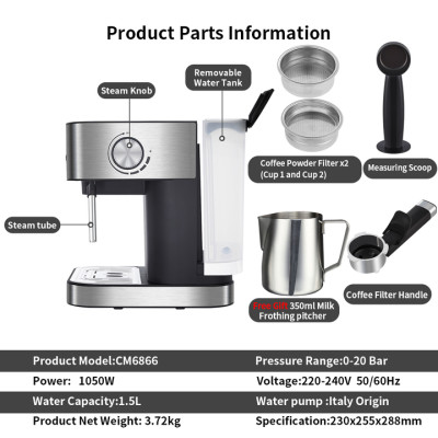 Máy pha cà phê Espresso BioloMix CM6866 - HÀNG NHẬP KHẨU