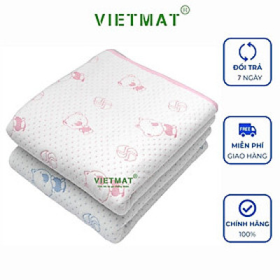Size 70x100cm tấm lót chống thấm cho bé Vietmat mềm êm, thoáng mát, không nóng bí lưng giặt máy, dùng mấy sấy lâu bền