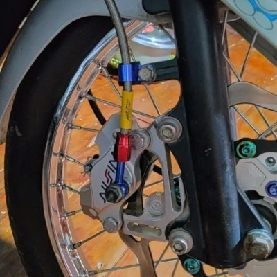 Dây dầu thắng trước Morin màu Xám Bạc gắn xe máy