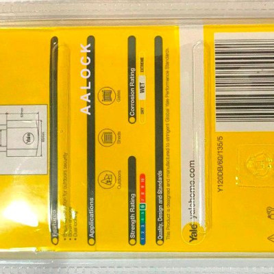Khóa bấm Yale Y120DB/60/135/1