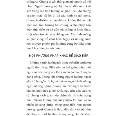 Sáng Hướng Nội - Tối Hướng Ngoại