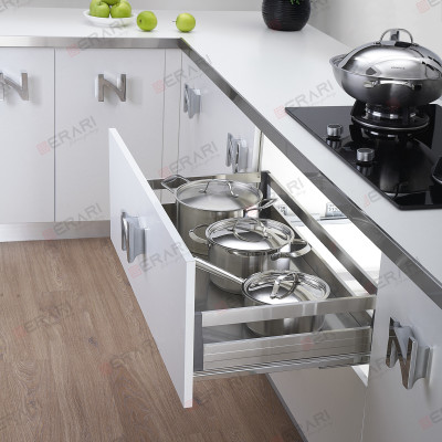 Giá đựng xoong nồi bát đĩa (Kệ xoong nồi Inox 304 thương hiệu Gerari hộp lắp thùng/cánh)