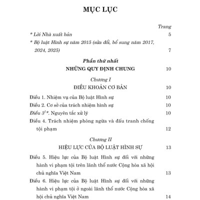 Bộ luật Hình sự năm 2015 (sửa đổi, bổ sung năm 2017, 2024, 2025)