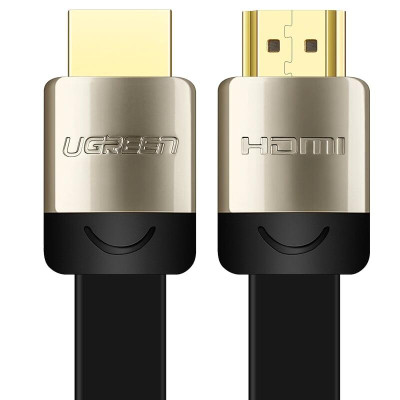 Ugreen UG10263HD123TK 5M màu Đen Cáp tín hiệu HDMI chuẩn 2.0 cáp dẹt đầu bọc hợp kim - HÀNG CHÍNH HÃNG
