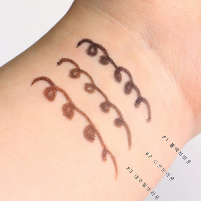 Bút Chì Sáp Kẻ Lông Mày Không Lem Trôi Lõi Siêu Mịn Kissme Heroine Make Quick Eyeliner Màu Nâu Đen