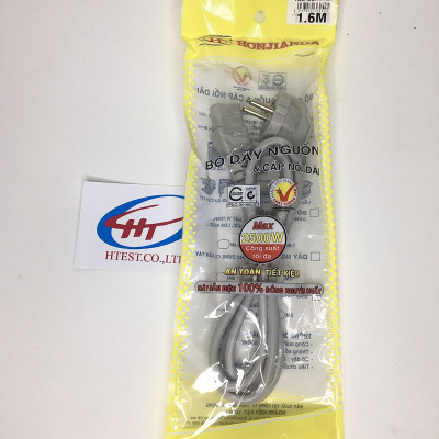 Dây Nguồn PC - Cắm PC - Màn Hình Máy Tính - Nồi Cơm Điện. Hàng Chính Hãng , màu xám 1,6 mét.