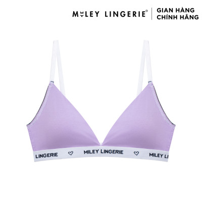Áo Ngực Cổ Chữ V Lưng Logo Amethyst Purple Miley Lingerie