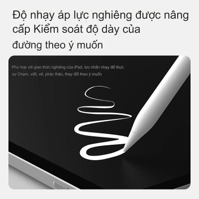 Bút cảm ứng hỗ trợ tì tay, siêu mượt cho iPad đời 2018 trở lên hiệu Nillkin iSketch S3 cho iPad Air Pro 11 12.9 13 Air 4 5 6 2018 10.2 - Hàng nhập khẩu