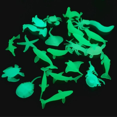 Set 24 đồ chơi mô hình động vật biển dạ quang cho bé