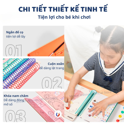Đồ chơi thiết kế thời trang cho bé gái DIY 5 6 7 8 9 10 tuổi Mideer Little Designer