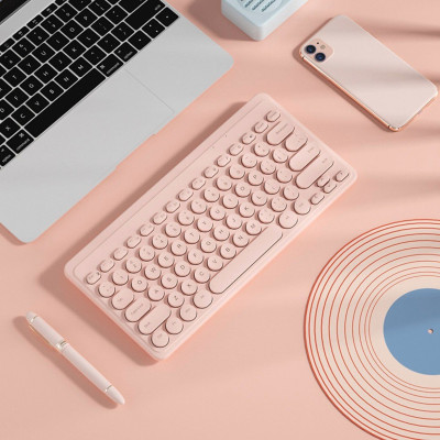 Bộ bàn phím và chuột không dây Pix-link K611, bộ bàn phím và chuột kute nhiều màu để lựa chọn - Hàng chính hãng/ Hàng nhập khẩu