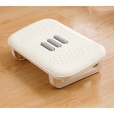 Ghế gác chân công thái học chân vuông tích hợp massage loại tốt mẫu mới 37x23x12 (Tặng kèm quà ngẫu nhiên)