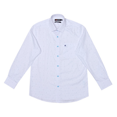 Áo sơ mi nam tay dài form suông Khatoco A1MD498T1-CNIN028-2410-D