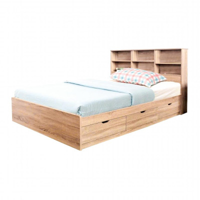 Giường gỗ có ngăn kéo hiện đại SMLIFE Selena