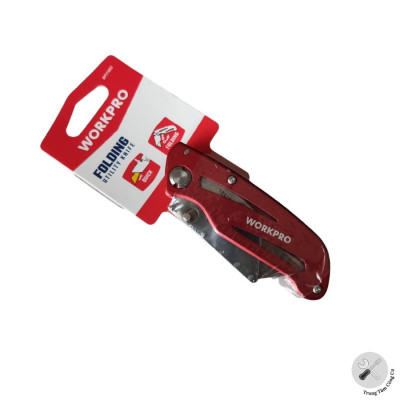 Dao tiện ích có lưỡi cắt gấp gọn, bằng nhôm mở nhanh Workpro WP211003