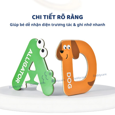Bảng chữ cái tiếng anh và bảng số nam châm cho bé Mideer Letter Magnets - Number Magnets, Đồ chơi cho bé 3,4,5,6 tuổi