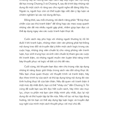 Tranh Biện Sao Cho Đúng