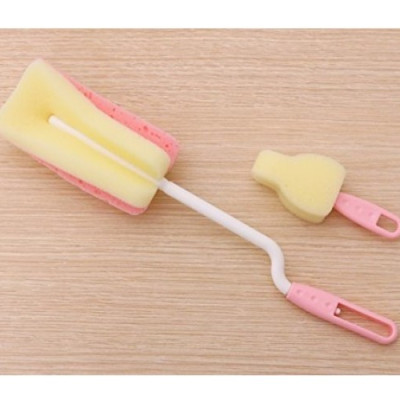 Dụng cụ cọ rửa bình Kokubo, chất liệu mút mềm giúp làm sạch nhẹ nhàng các vật dụng như cốc chai, lọ, bình mà không gây trầy xước - nội địa Nhật Bản