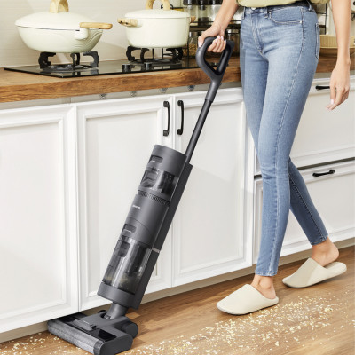 Máy Lau Sàn Hút Bụi Không Dây DREAME H12 Công Nghệ Tự Vệ Sinh Con Lăn Tự Động Có Cảm Biến Báo Vết Bẩn Lực Hút 10.000 Pa Công Suất 100 W - Hàng Chính Hãng