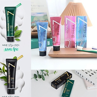 KEM ĐÁNH RĂNG HÀN QUỐC 7 TÁC DỤNG (phiên bản mới) TRẮNG SẠCH, BẢO VỆ RĂNG TOÀN DIỆN Kem Đánh Răng Perioe Total 7 Intense Original Repair Toothpaste 120g0G